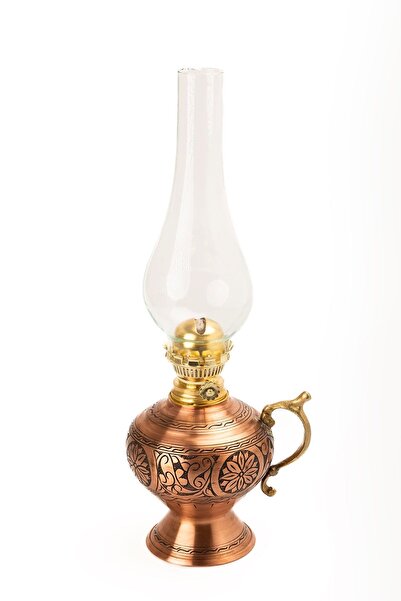 Genel Markalar Dmt Gaziantep Bakır Osmanlı Ağır El Işlemeli Gaz Lambası Yük:38cm Kalınlık:0,8mm