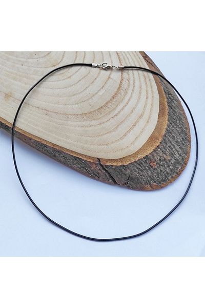 ByKolyeucum 50 CM Rope Necklace and Wooden Gift Jewelry - 3 Pieces Bracelet Ring Box