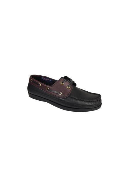 Dexter Model Shoes Black Claret Red