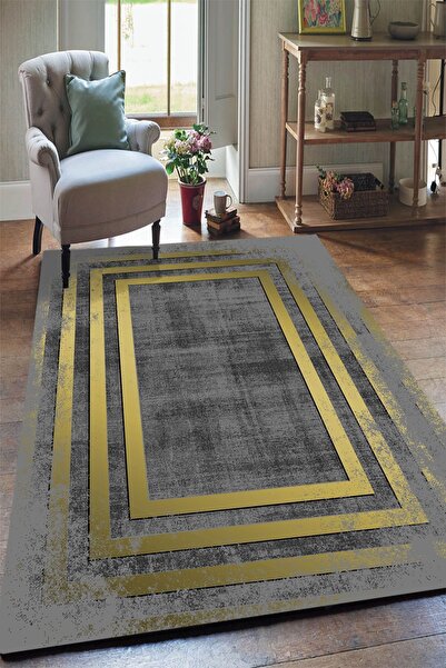 Yürük Home Welsoft Kumaş Dijital Baskılı CİRO MODELİ LASTİKLİ HALI ÖRTÜSÜ