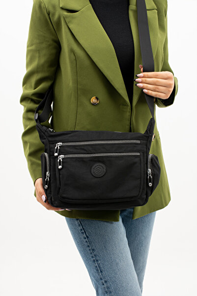 YOGII Manja Model Women - Țesătură parașută impermeabilă, geantă de umăr cu c...