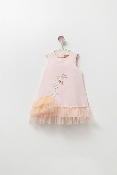 morwind Girl's Dress with Swan for Birthday