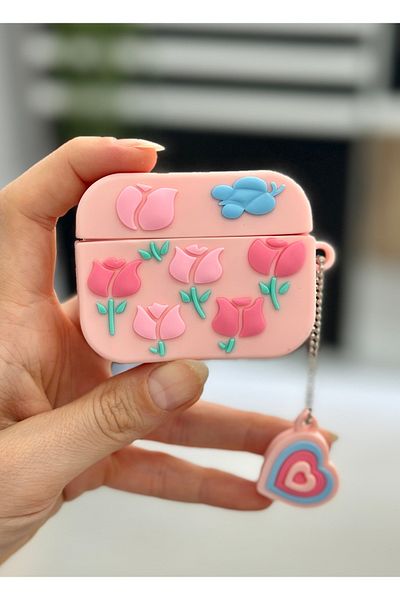 Go Aksesuar حافظة حماية سميكة من السيليكون بتصميم مخصص لجهاز Airpods Pro - Pro2