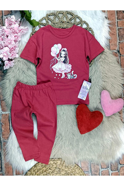 krm kerem bebe Fata - Set cu colanți lungi cu imprimeu Printesa