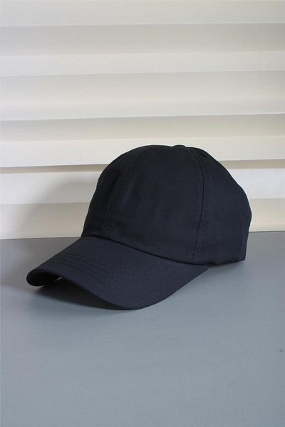 cappello Black Sports Cap Unisex Velcro Back Adjustable 24 Without Hats