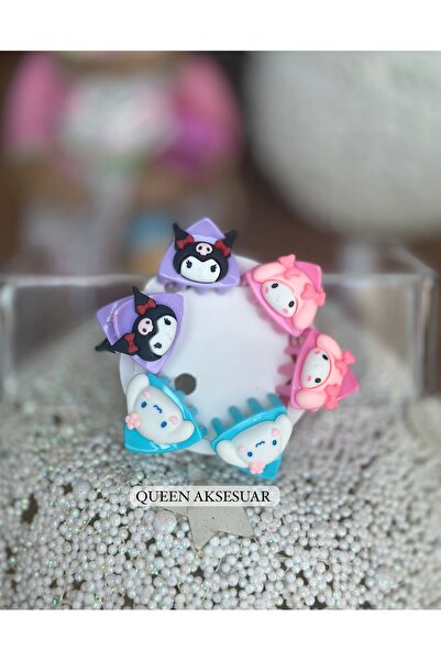 Queen Nelly Hello Kitty Kuromi Set de 6 bucăți cu catarame cu clemă de blocar...