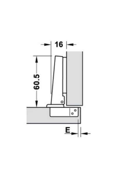 KATEN Flat Furniture Hinge Ideal for Your Cabinet Doors