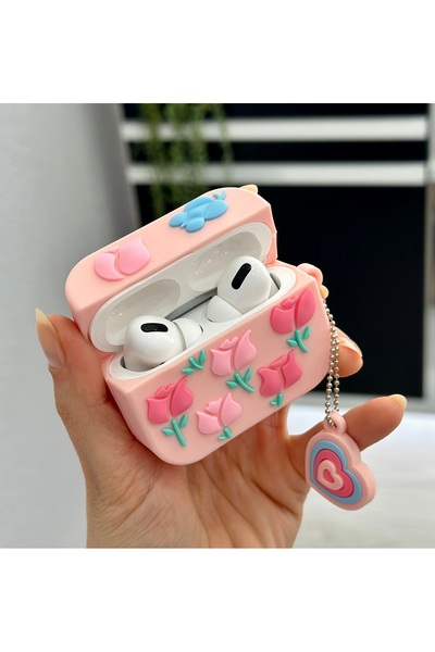Go Aksesuar حافظة حماية سميكة من السيليكون بتصميم مخصص لجهاز Airpods Pro - Pro2