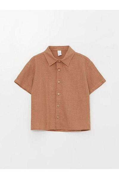 LC Waikiki Lcw Baby Short Sleeve Basic Baby Boy Shirt