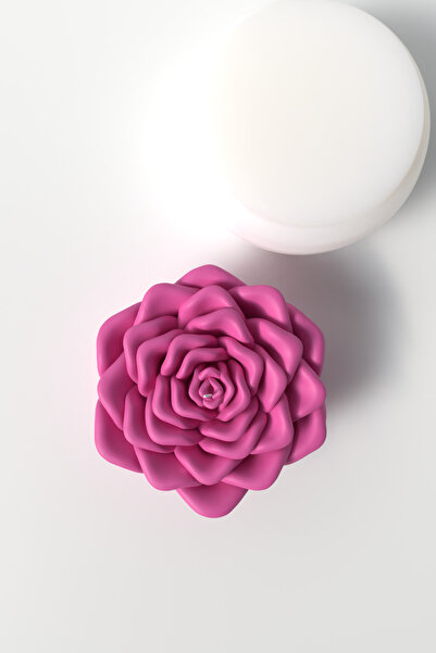 Cageartstudio Dekoratif Büyük Gül Mum Silikon Kalıp - Rose Kalıp, Büyük Gül, ...