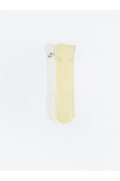 LC Waikiki Patterned Baby Girl Knee Socks 2 Pack