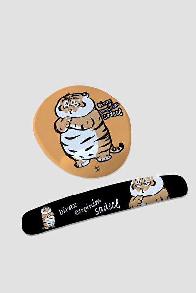 Flipped Biraz Gerginim Sadece Bilek Destekli Mousepad ve Klavyepad