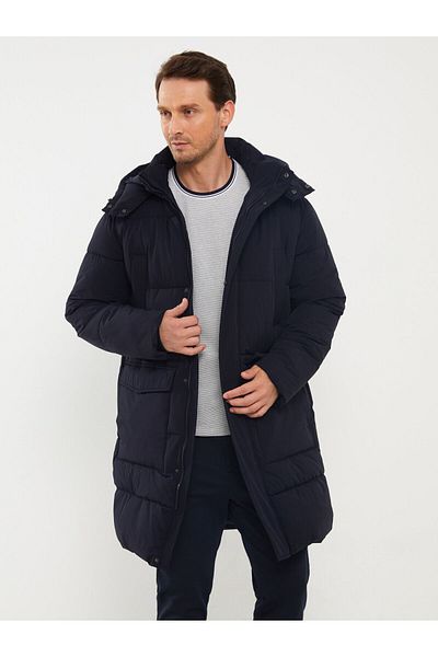 LC Waikiki Palton puf cu glugă pentru bărbați - Mucegai standard