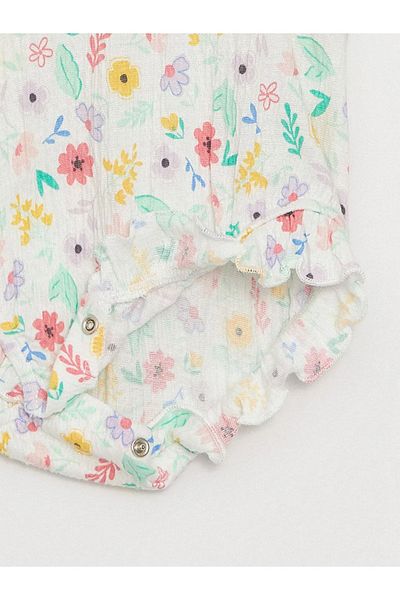 LC Waikiki LCW Baby - Patterned Crew Neck Baby Girl Jumpsuit