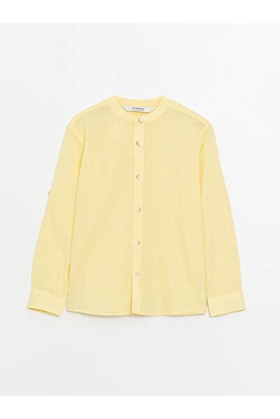 LC Waikiki LCW Kids Hakim Yaka Basic Uzun Kollu Erkek Çocuk Gömlek