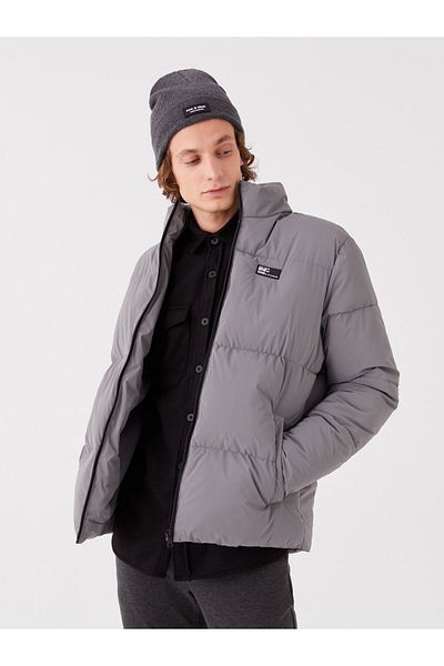 LC Waikiki Ανδρικό πουπουλένιο παλτό - Standard Fit, Stand Collar