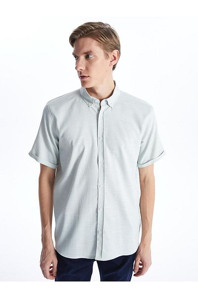 LC Waikiki Ανδρικό μακρυμάνικο πουκάμισο Dobby LCW Vision Slim Fit