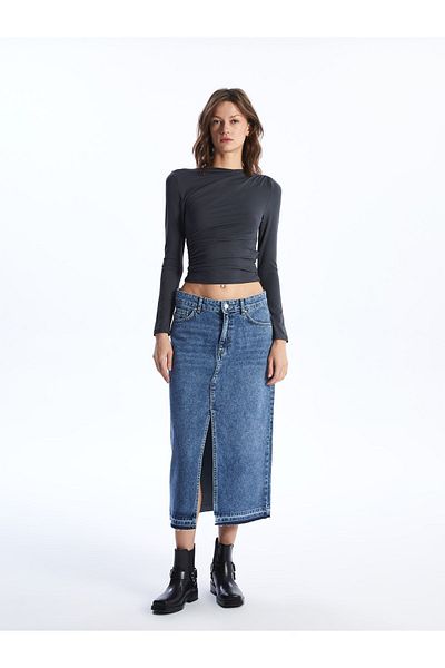 LC Waikiki Fustă Jeans Slim Fit pentru femei