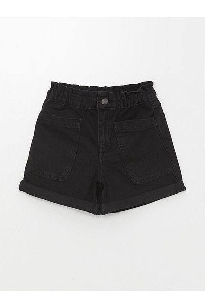LC Waikiki LCW Kids Girl's Jean Shorts - Elastic Waist