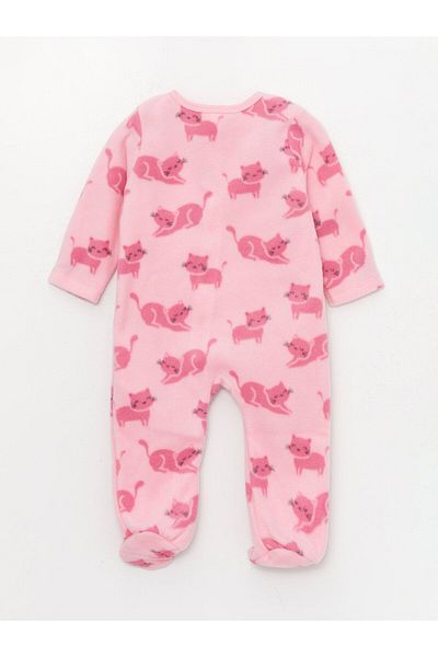 LC Waikiki Crew Neck Baby Girl Fleece Jumpsuit