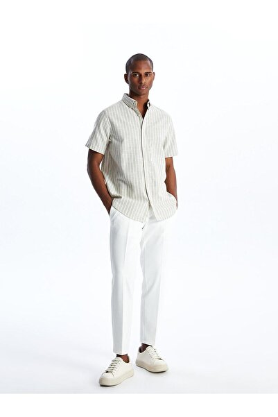 LC Waikiki SOUTHBLUE Ανδρικό πουκάμισο με κοντό μανίκι με κανονική εφαρμογή