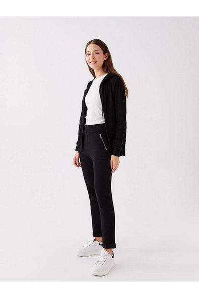 LC Waikiki Pantaloni de trening drepti cu talie elastică LCWAIKIKI Basic pentru femei