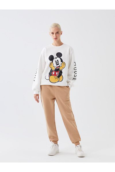 LC Waikiki Γυναικείο Jogger Sweatpants - Straight Cut με ελαστική μέση