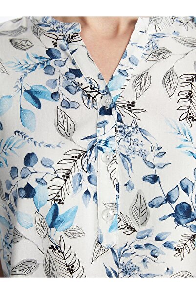 LC Waikiki LCW Grace – dámská halenka s květinovým potiskem se ztraceným límcem