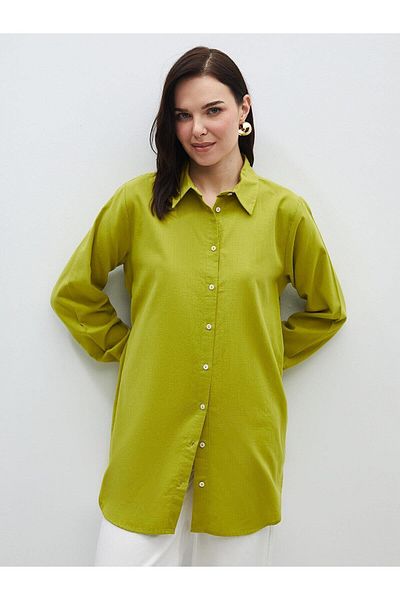 LC Waikiki LCWAIKIKI Classic Women's Shirt Tunic - Solid Long Sleeve