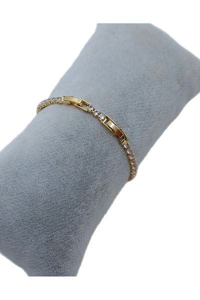 Han Ticarethane Waterway Bracelet - Gold Colored Stone Detailed