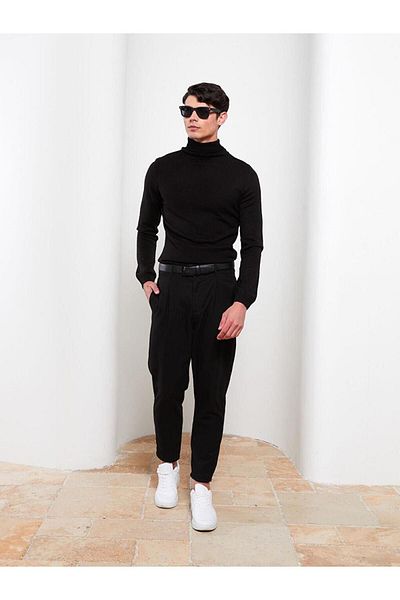 LC Waikiki Pulover de tricotaj pentru bărbați cu mânecă lungă LCW Vision Turtleneck