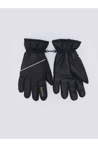 LC Waikiki LCW ACCESSORIES Ανδρικά γάντια χιονιού με τυπωμένο κείμενο