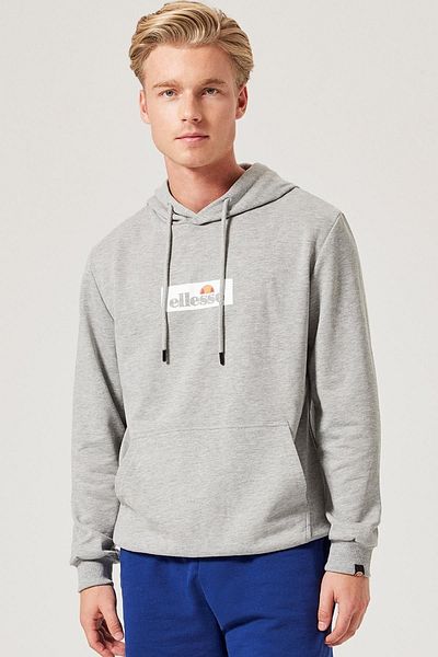 Ellesse Ανδρικό φούτερ με κουκούλα Grey Melange M004-gr