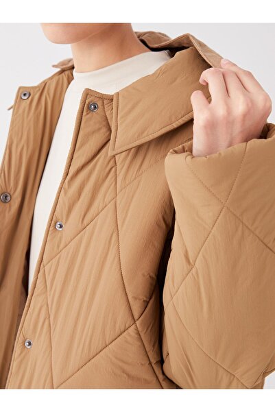 LC Waikiki Γυναικείο παλτό Oversize Καπιτονέ με κουκούλα