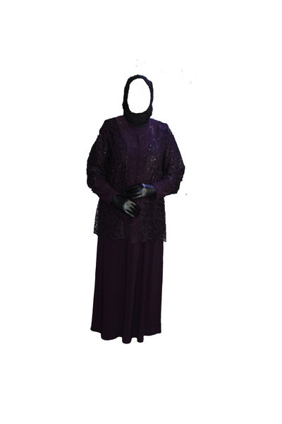 HESNA 1253 Set rochie și jachetă de seară model Mother