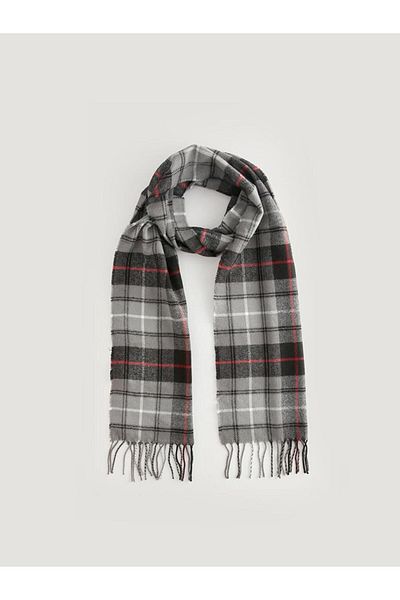 LC Waikiki LCW ACCESSORIES Plaid Patterned Tasseled Men's Scarf