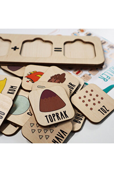 Crowart Wooden Educational Toy - Element Transformation Set