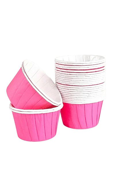 Trend Hediye Sepeti 25-Piece Pink Muffin Cake and Cupcake Mold - Airfryer Compatible