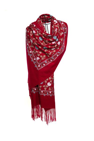 MAWLANA CASHMERE & SILK ŞAL BRODAT CASHMIR MODAL