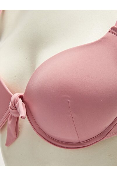 LC Waikiki Half Padded Plain Raschel Fabric Bikini Top