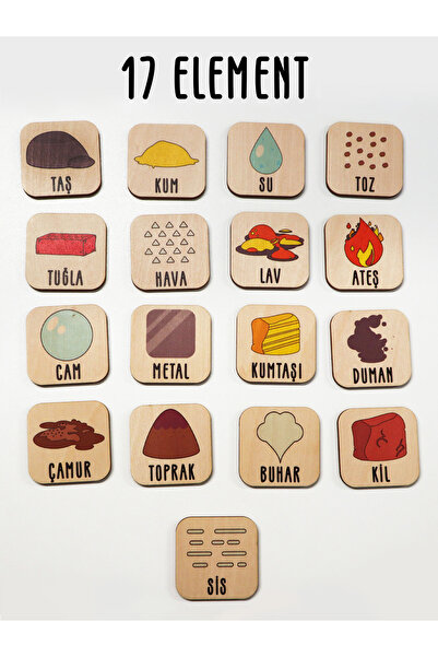 Crowart Wooden Educational Toy - Element Transformation Set