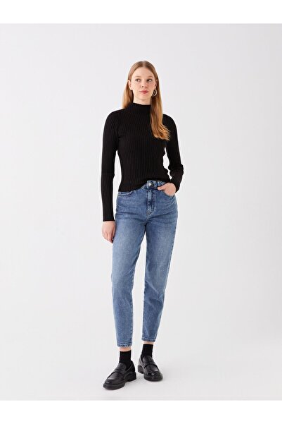 LC Waikiki Half Turtleneck Plain Long Sleeve Women's Knitwear Sweater