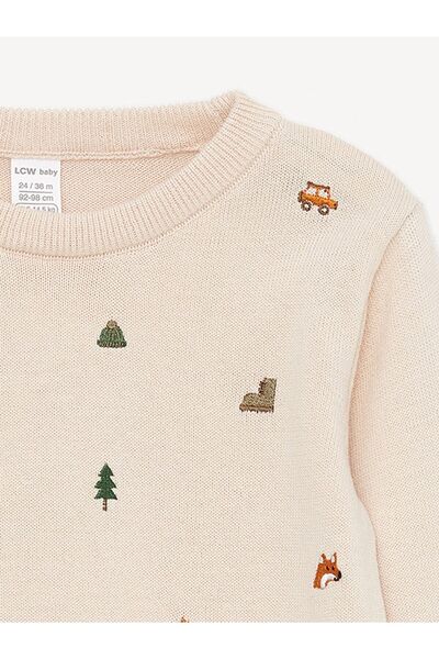 LC Waikiki Crew Neck Long Sleeve Baby Boy Knitwear Sweater