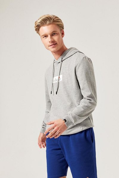 Ellesse Ανδρικό φούτερ με κουκούλα Grey Melange M004-gr