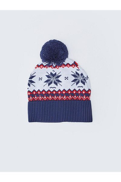LC Waikiki LCW ΑΞΕΣΟΥΑΡ Ανδρικά πλεκτά Beanie με μοτίβο Pompom