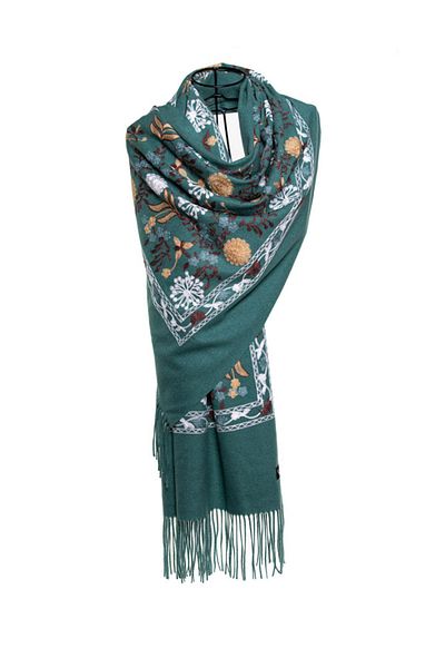 MAWLANA CASHMERE & SILK ŞAL BRODAT CASHMIR