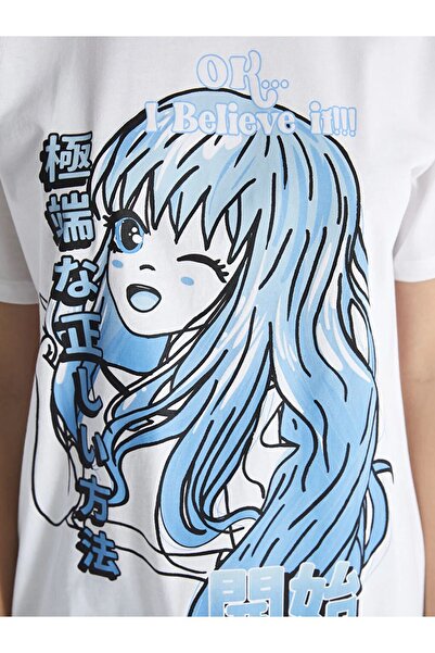 LC Waikiki Γυναικείο κοντομάνικο μπλουζάκι XSIDE Crew λαιμόκοψη