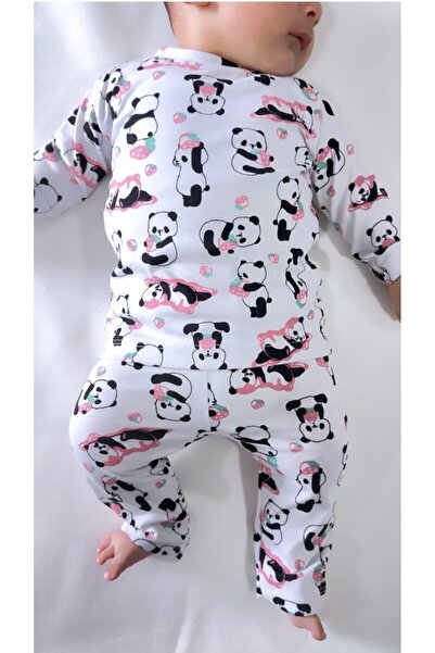 Drop Kids Baby Pajama Set Panda Pattern 100% Cotton Newborn Children's Pajamas