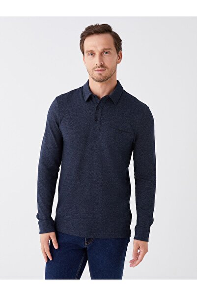 LC Waikiki Pánská mikina LCWAIKIKI Classic Polo s dlouhým rukávem (W3)