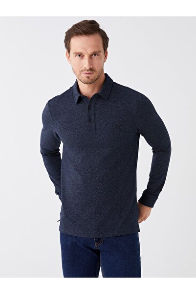 LC Waikiki Pánská mikina LCWAIKIKI Classic Polo s dlouhým rukávem (W3)